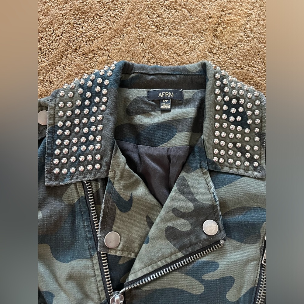 NWT Camo AFRM moto style jacket - Picture 6 of 10